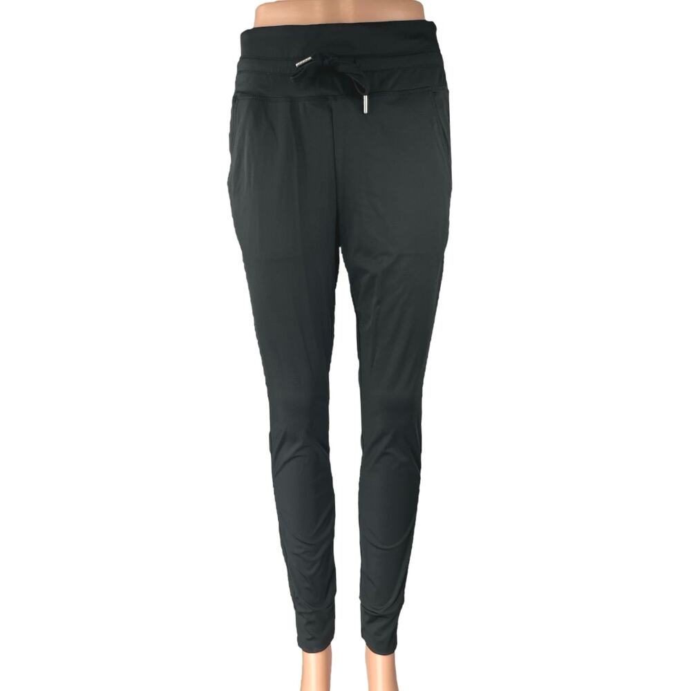 Halara Women's Black High Waisted Drawstring Athletic Leggings Pants Size M